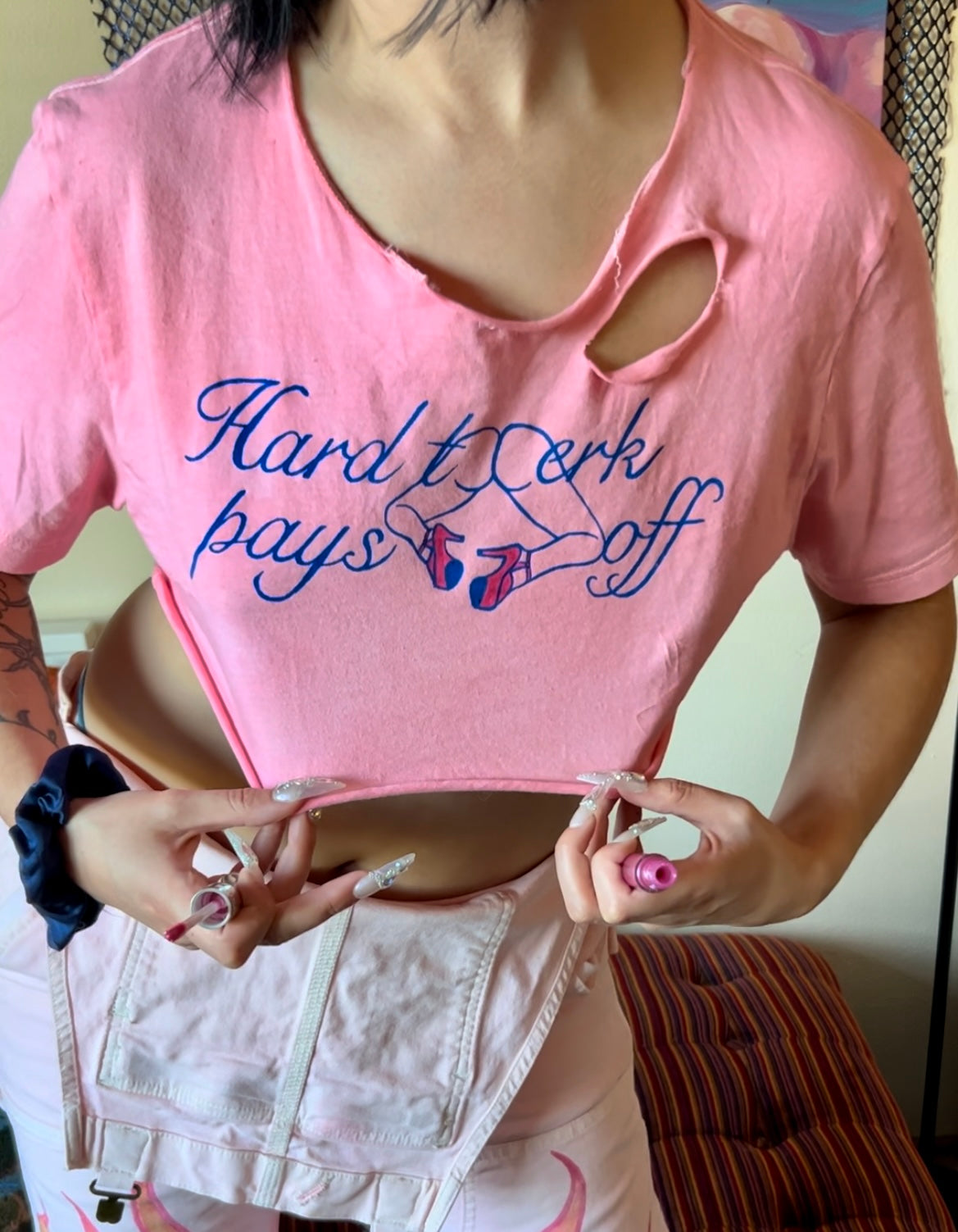 Hard Twerk Pays Off - MICRO Crop Top