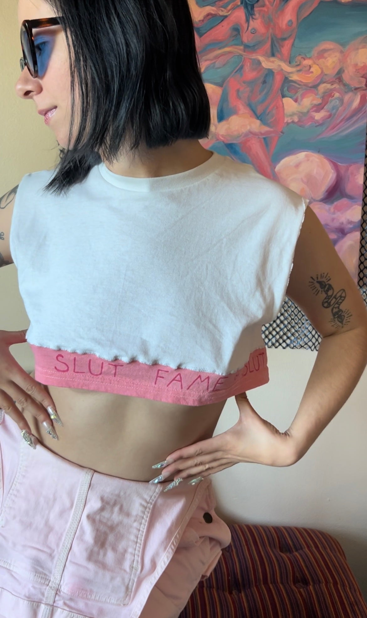 SLUT FAME - MICRO crop top