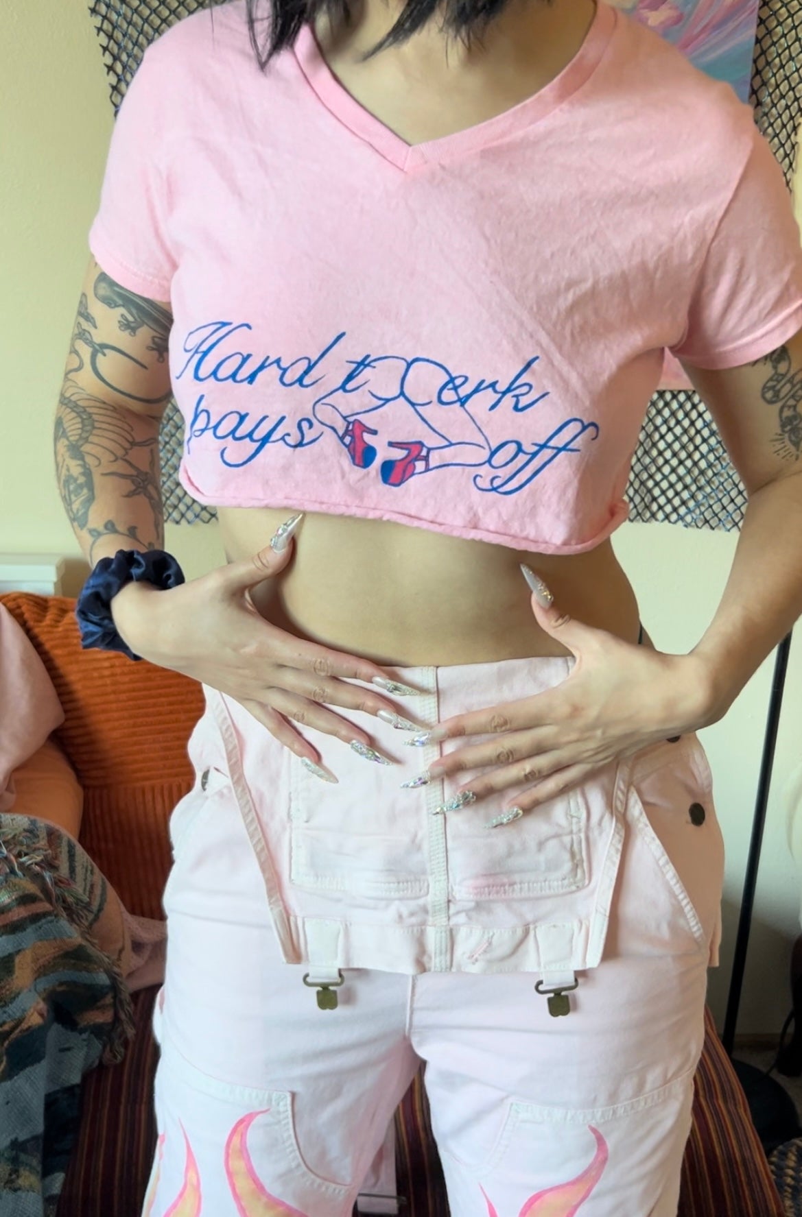 Hard Twerk Pays Off - MICRO Crop Top