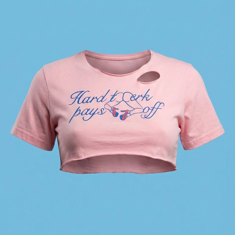 Hard Twerk Pays Off - MICRO Crop Top