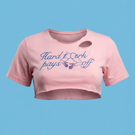 Hard Twerk Pays Off - MICRO Crop Top