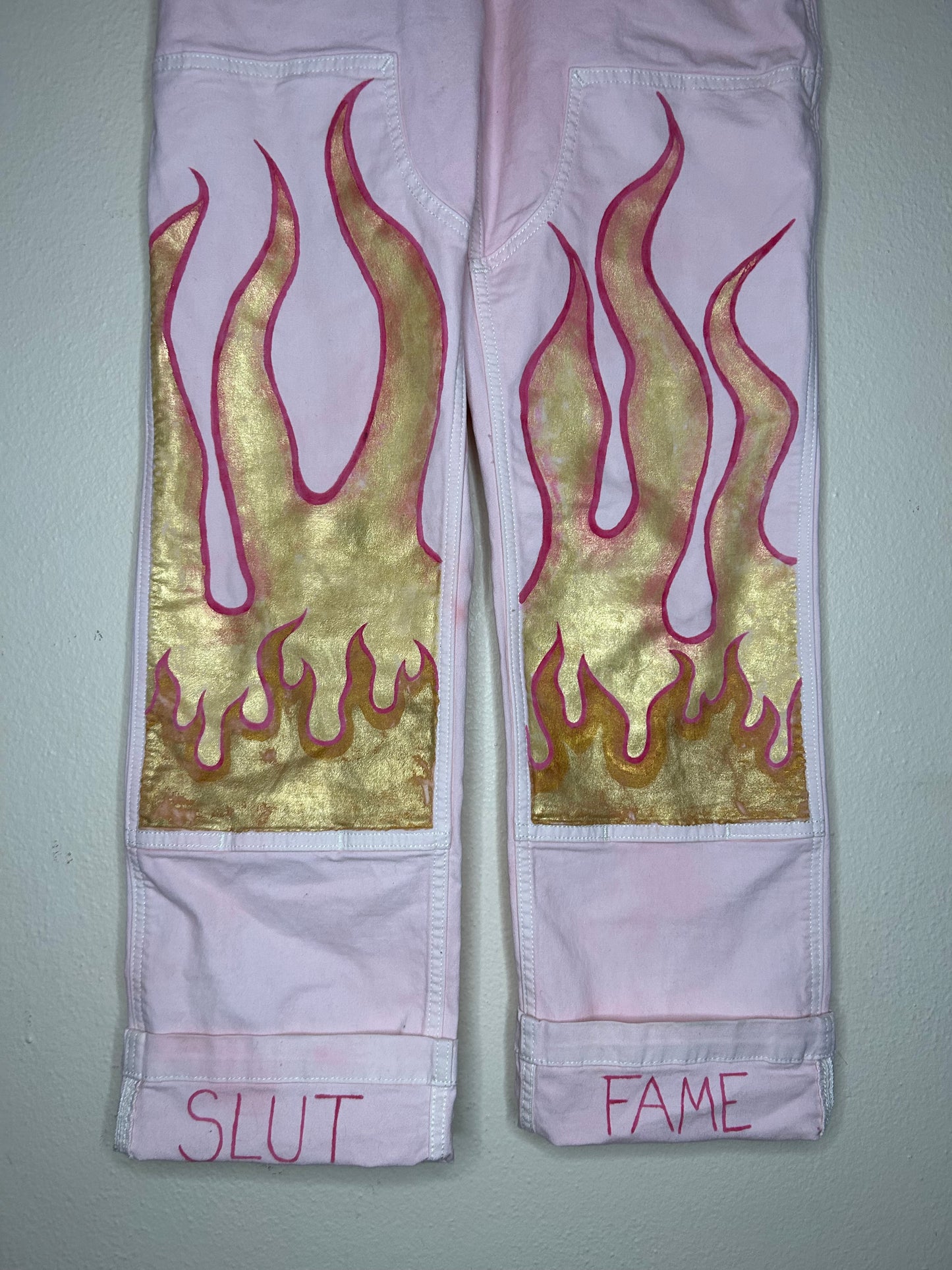 Pink Fire Overalls