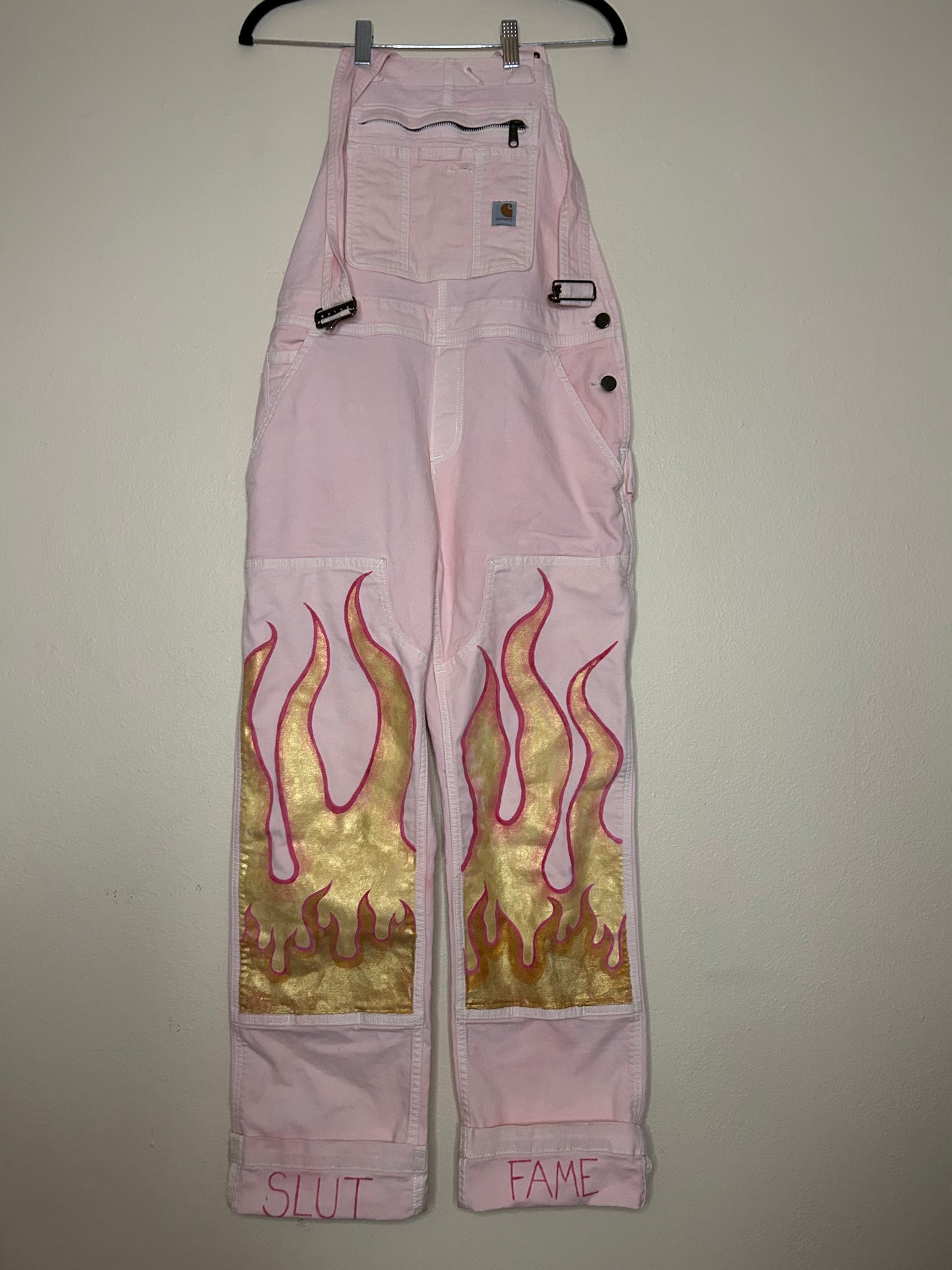 Pink Fire Overalls