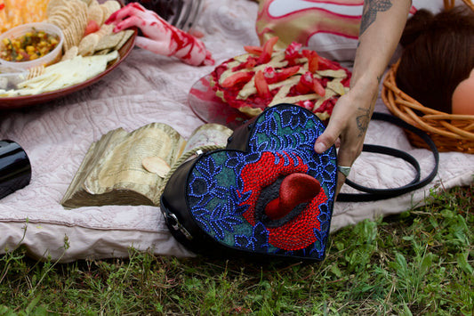 Bag from the “Man Eater” shoot