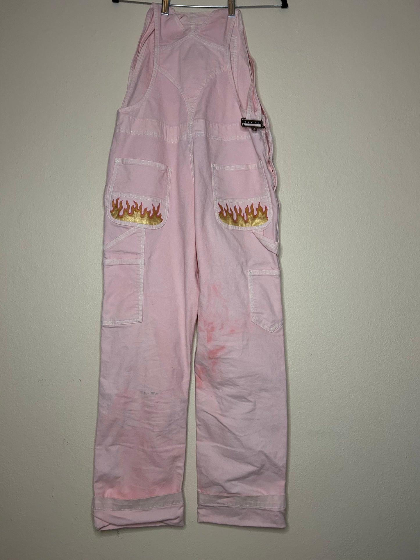 Pink Fire Overalls